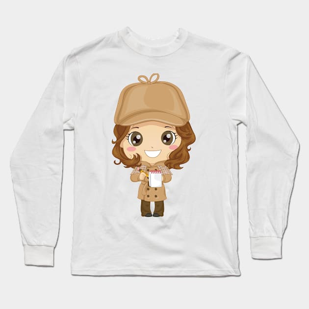 Detective Long Sleeve T-Shirt by Mdath